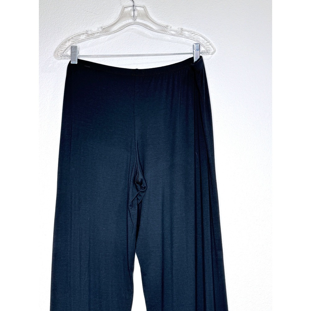 EBERJEY Womens Gisele Pajama PJ Pants Bottoms XXL Black w. White Piping Tencel - Picture 6 of 8
